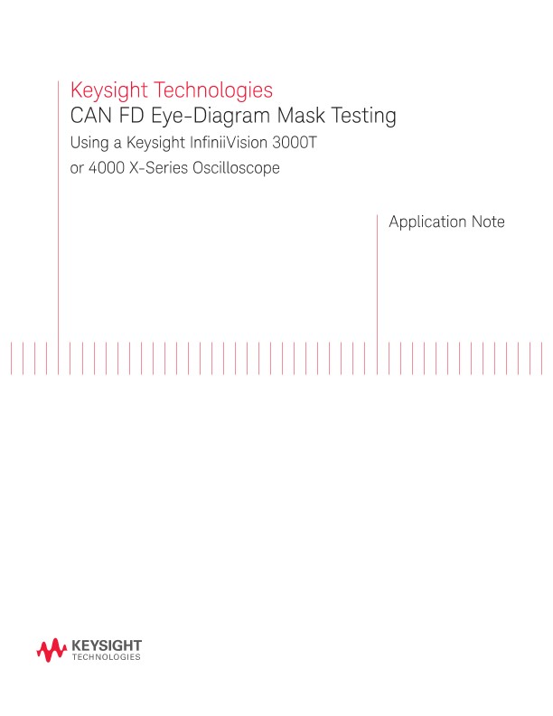 CAN FD EyeDiagram Mask Testing PDF Asset Page Keysight